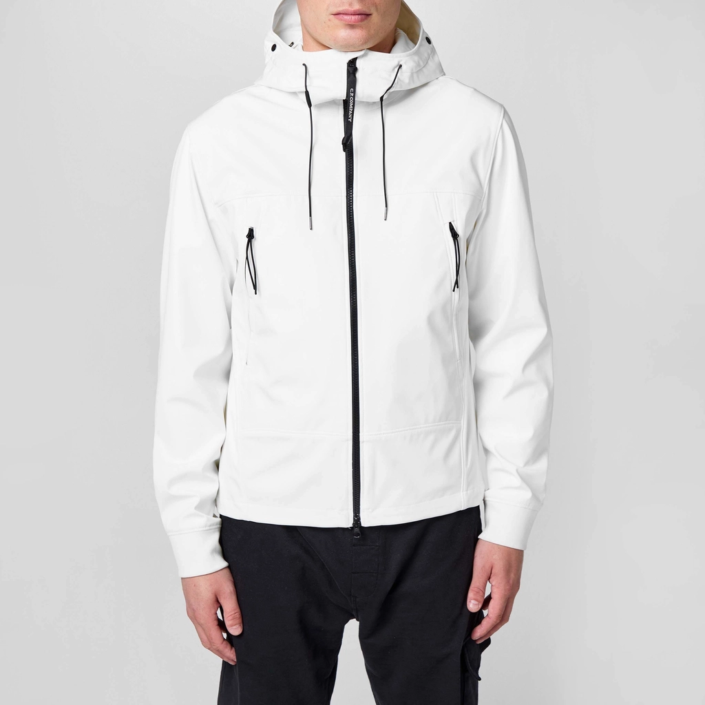 CP Company Goggle Softshell Jacket - Gauze White 103